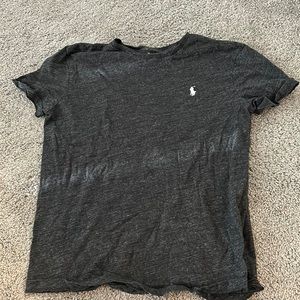 Heathered Black Polo Tee